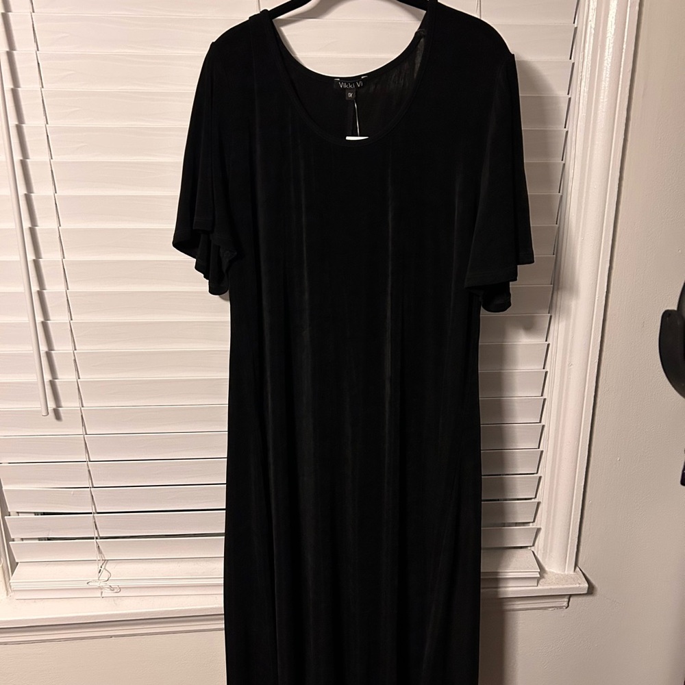 Vikki Vi Classic Black Long Sleeve Dress